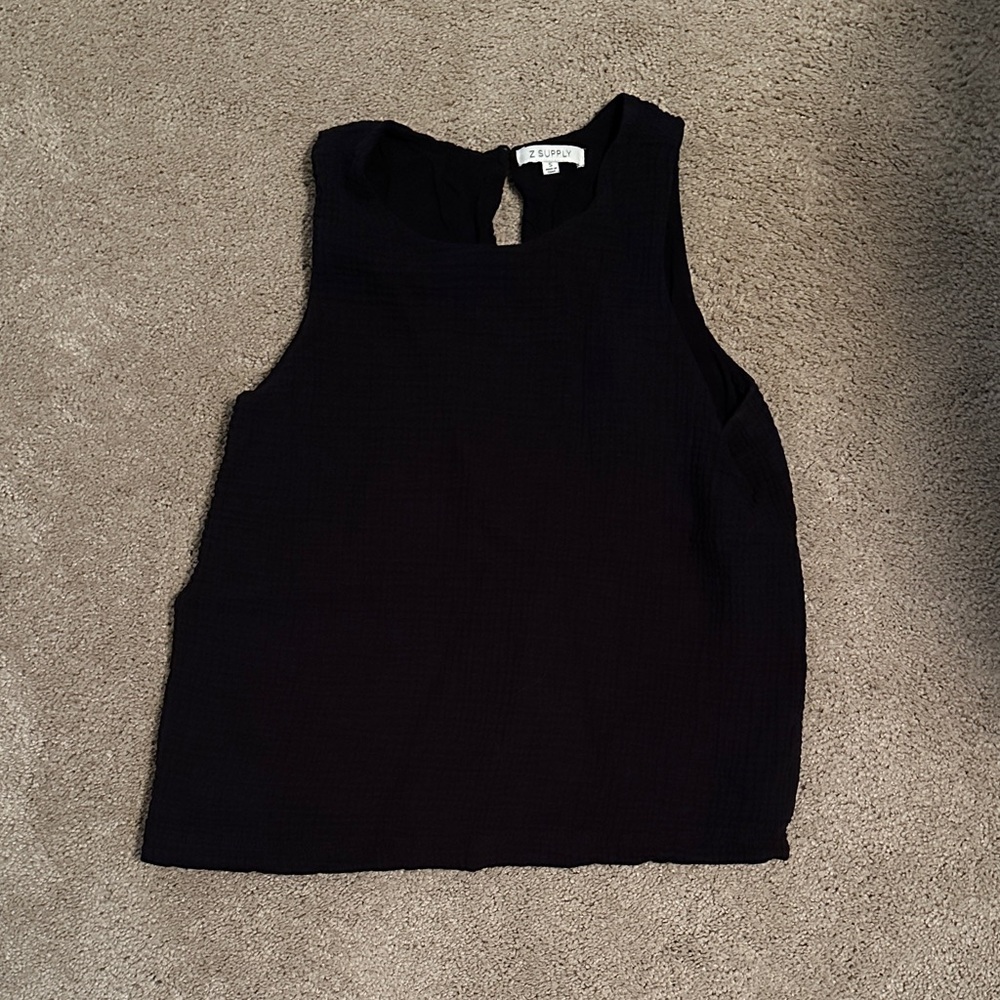 Z Supply Black Sleeveless Tank Top
